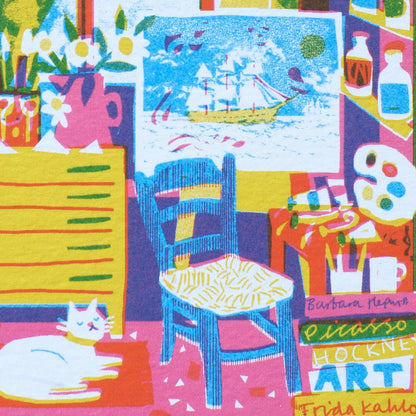 Artist Studio Die Cut Card