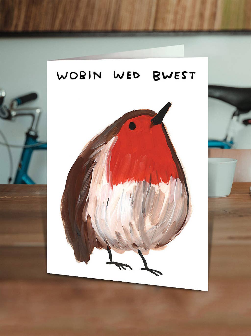 Wobin Wed Bwest Christmas Card