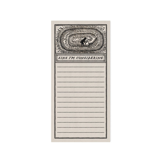 Notepad – Sins I'm Considering