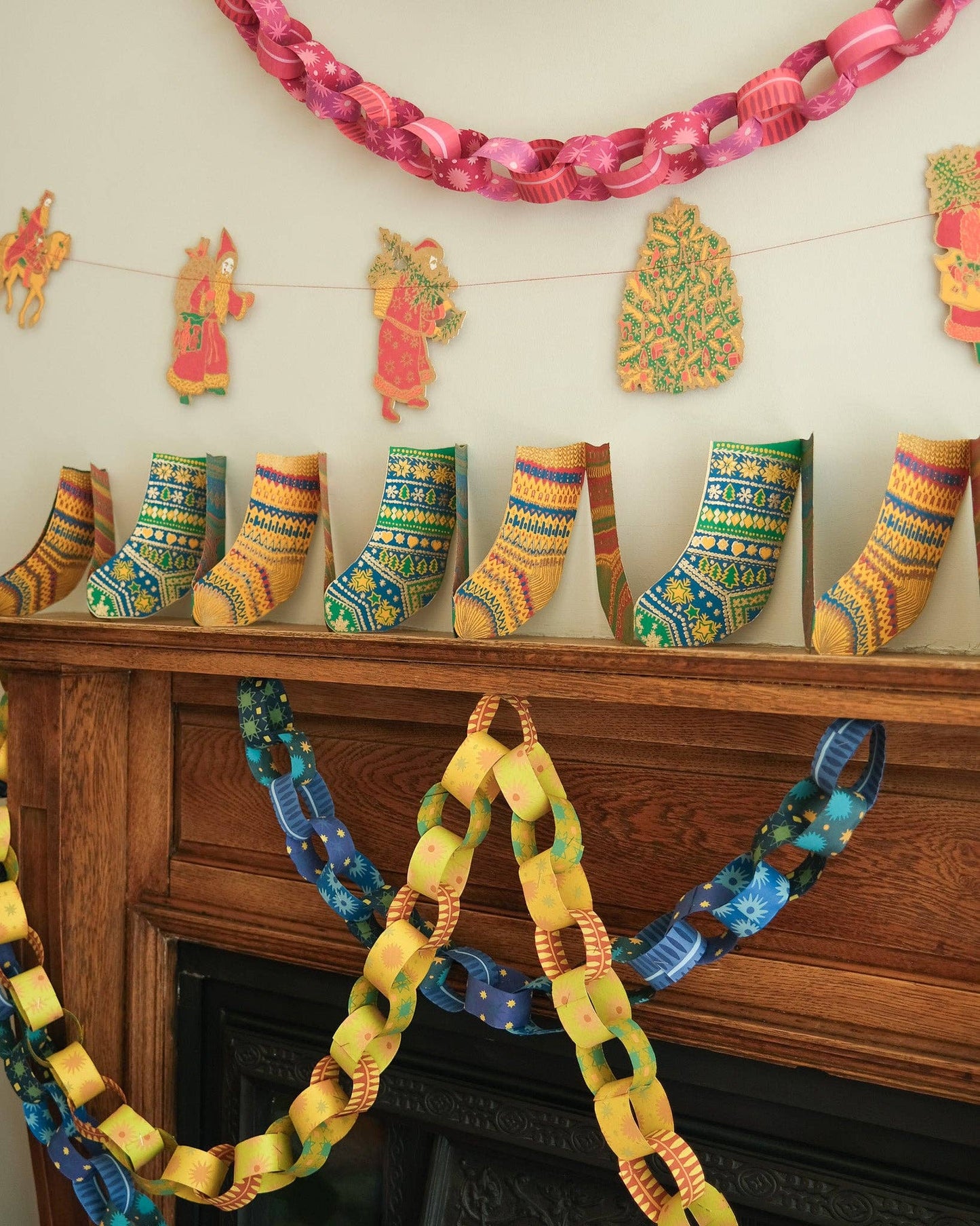 Blue and Yellow Paper Chain Kit