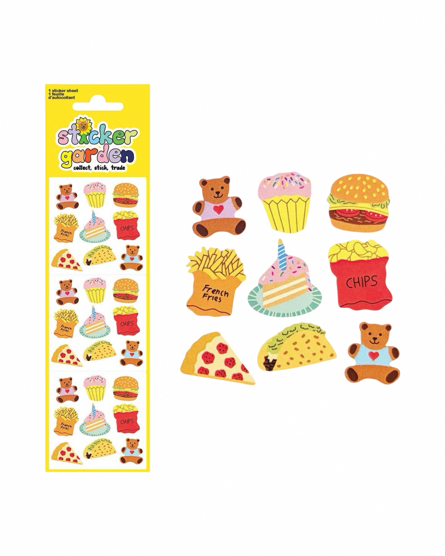 Glossy Teddy Bear Picnic Sticker Sheet