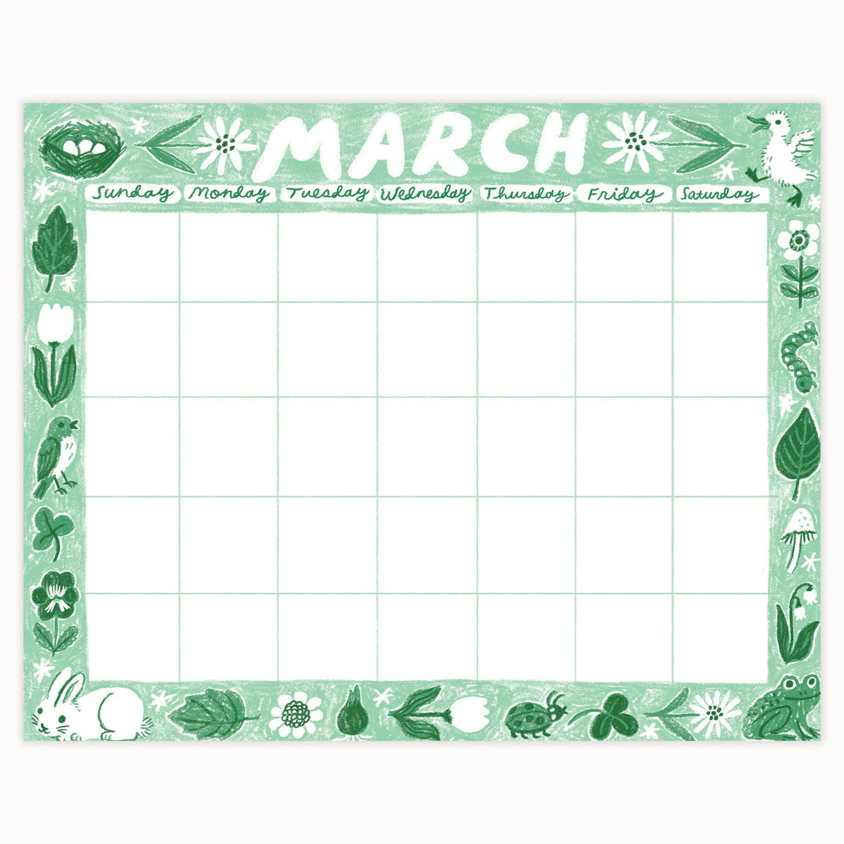 Phoebe Wahl Giant Sheet Calendar