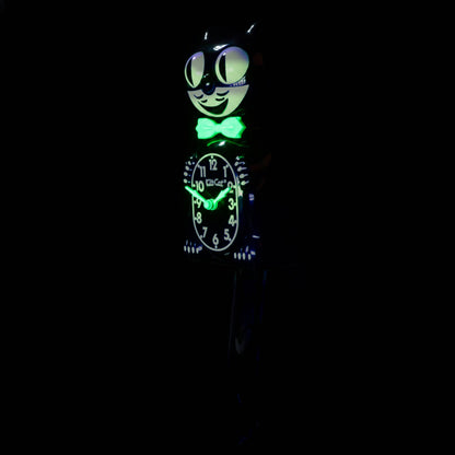 Classic Black Glow-In-The-Dark Kit-Cat Klock