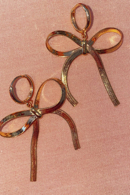 Bow Mini Hoop Earrings