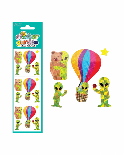 We Come in Peace Alien Sticker Sheet