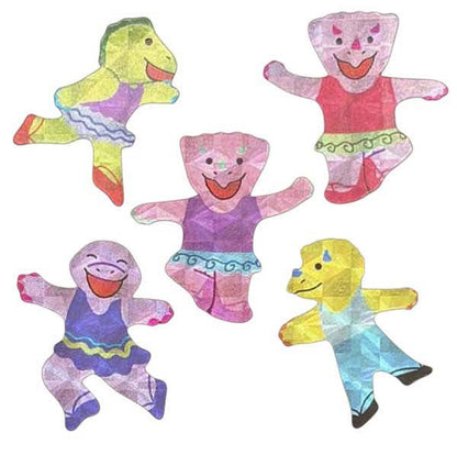 Ballerina Dinosaur Sticker Sheet