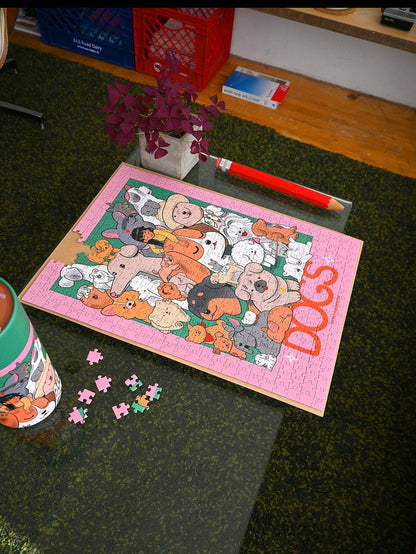 "DOGS" 500 Piece Puzzle