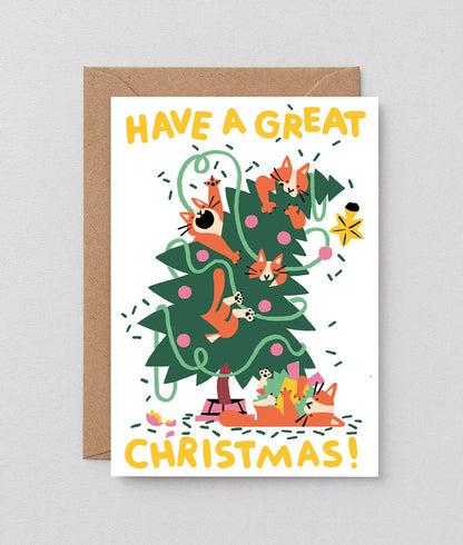 Great Christmas Cats Card