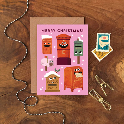 Funny Faces - Box of 8 Christmas Cards