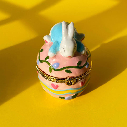 Bunny Egg  Trinket Box