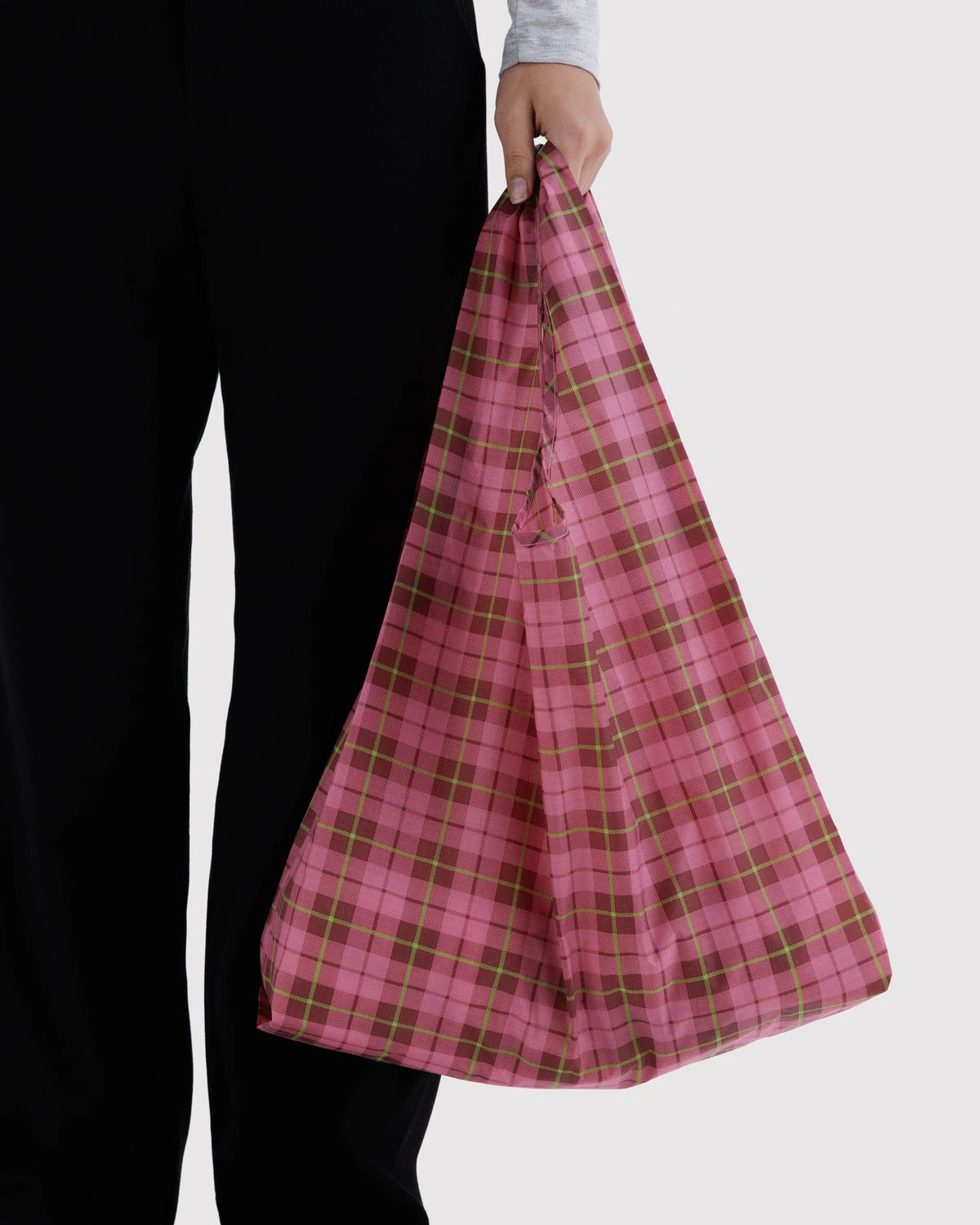 Standard Baggu : Azalea Pink Tartan