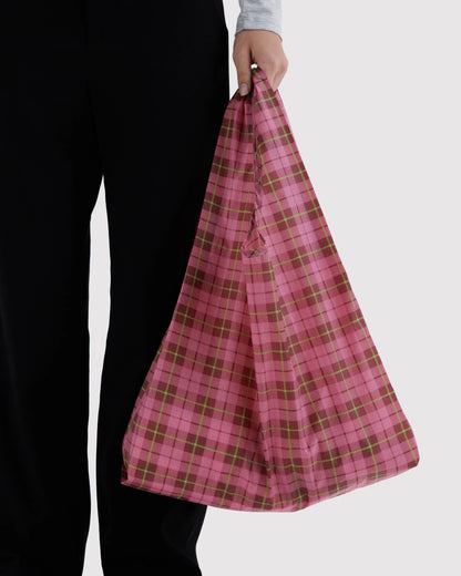 Standard Baggu : Azalea Pink Tartan