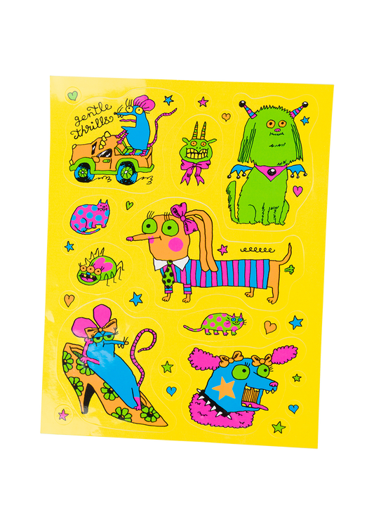 Gentle Thrills Freaky Friends Sticker Sheet