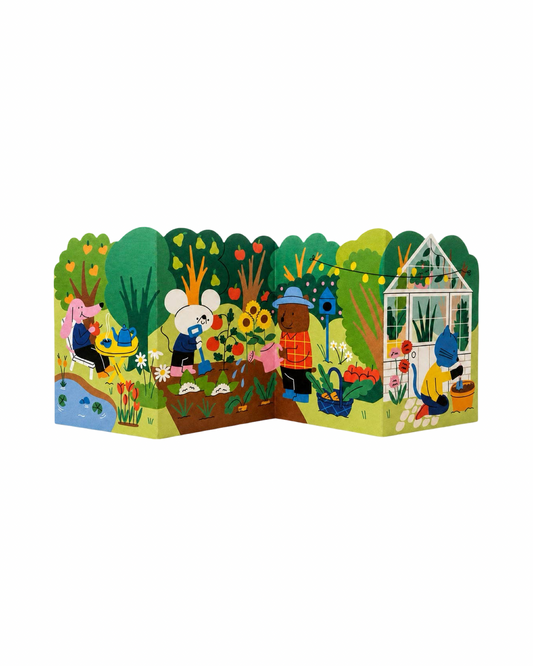 Gardening Allotment  Concertina Card