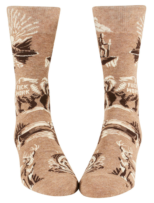 Fuck Work Men's Socks