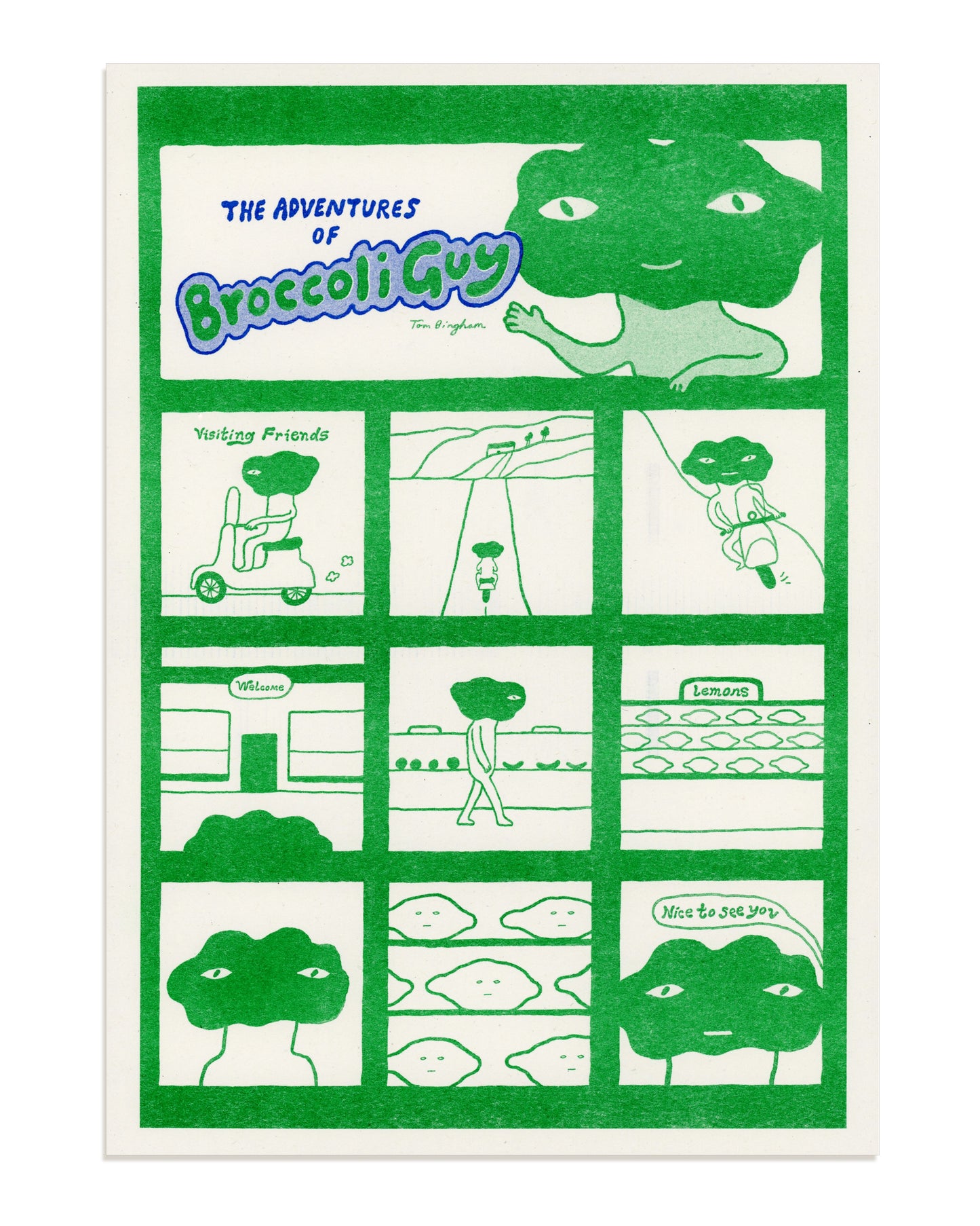 "Broccoli Guy" A4 Print