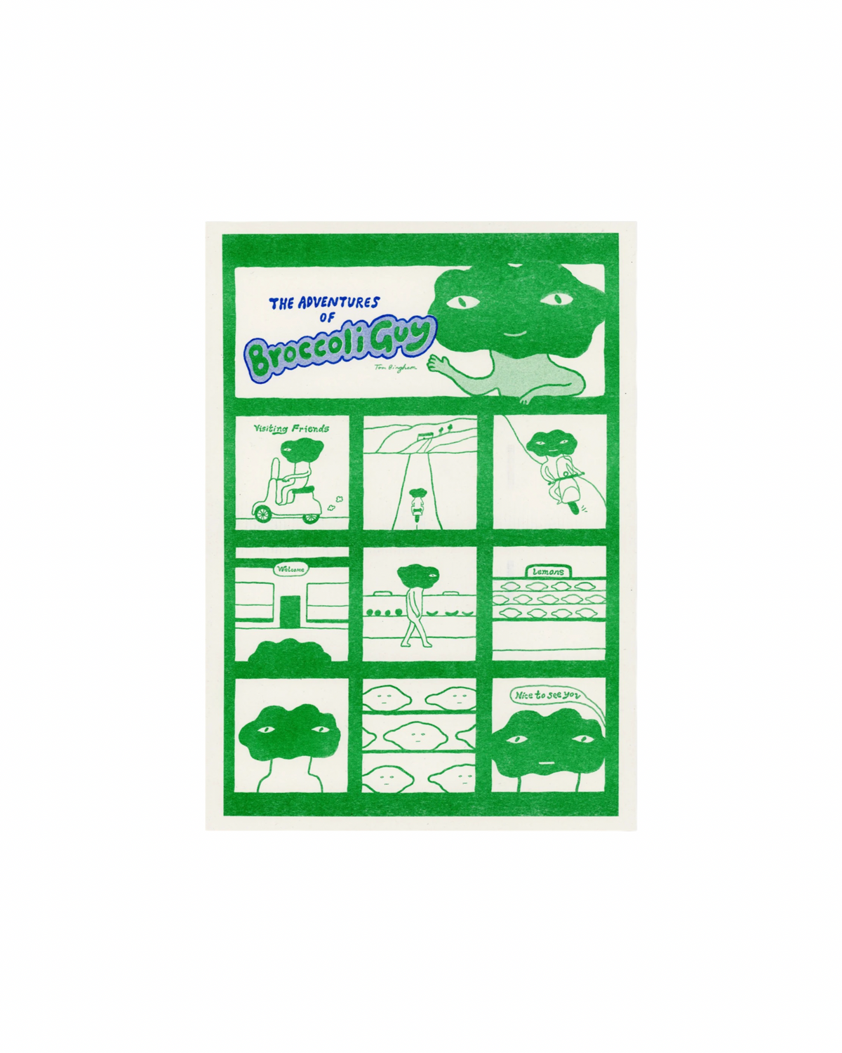 Broccoli Guy A4 Print