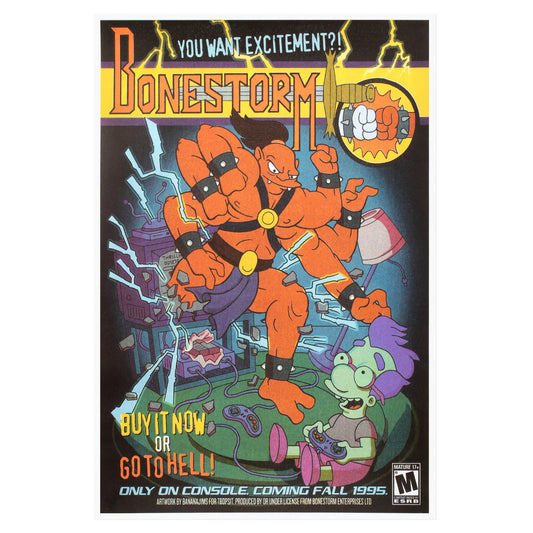 Bonestorm Riso Print