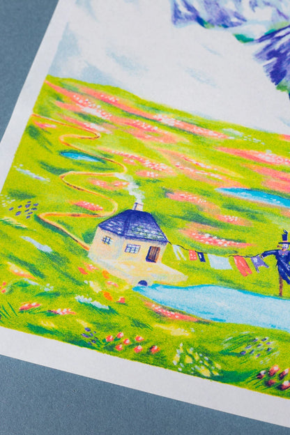 Howls Moving Castle - Laura Olivieri A3 Print