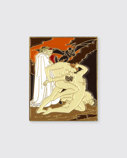 Dante and Virgil in Hell • Enamel Pin