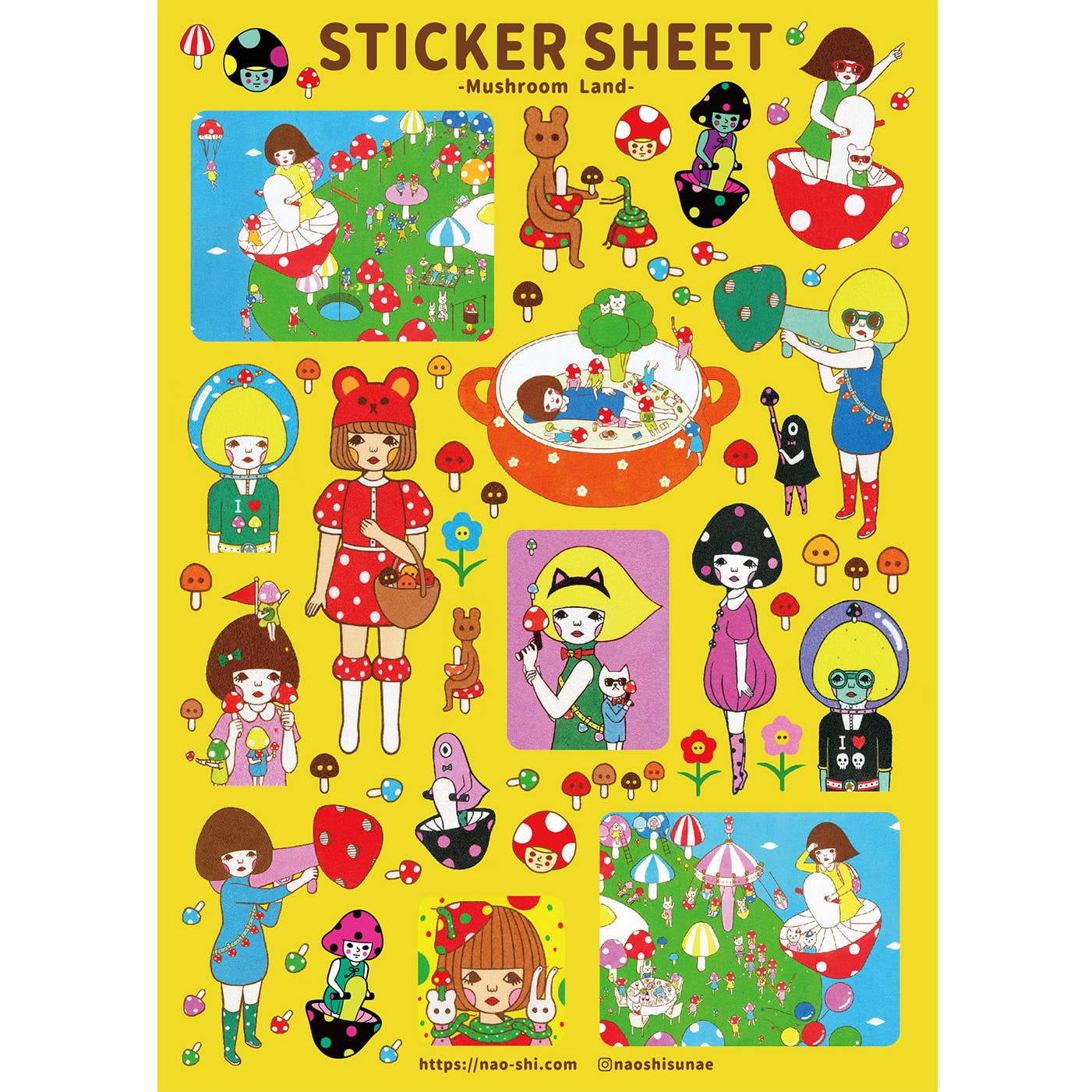 Mushroom Land Sticker Sheet