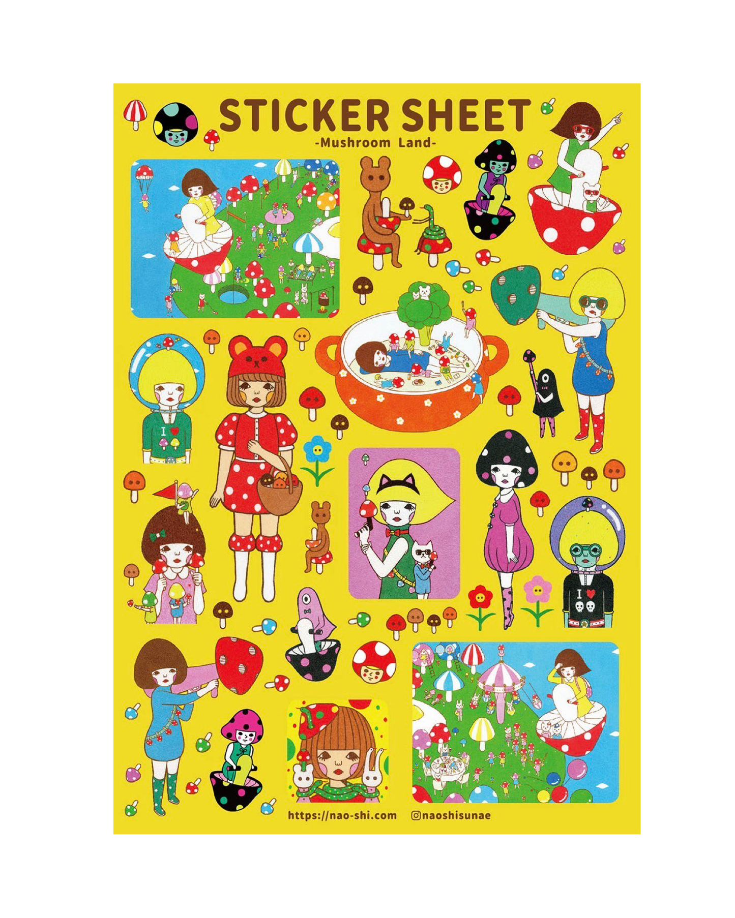 Mushroom Land Sticker Sheet