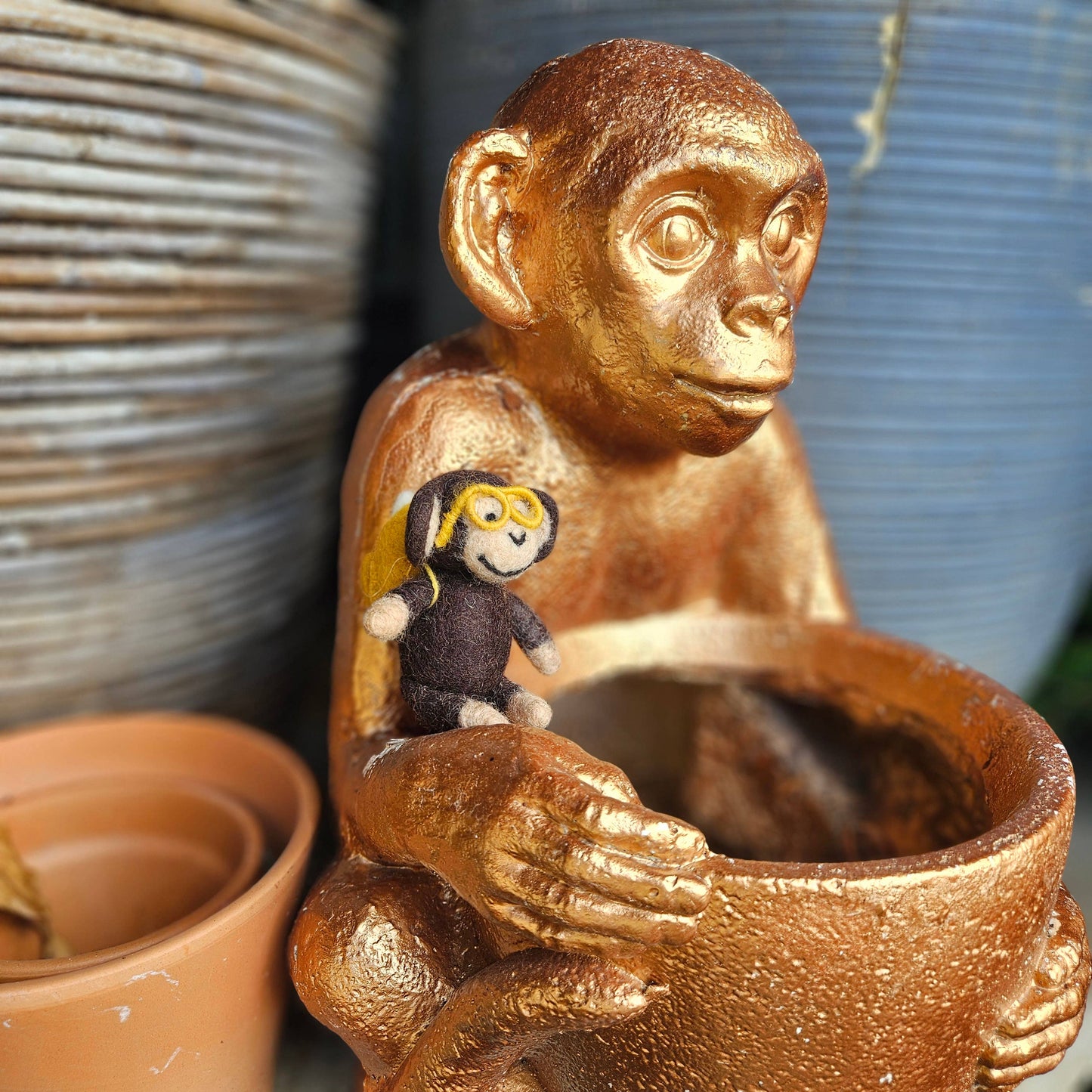 Bongo the Monkey Felt Decoration