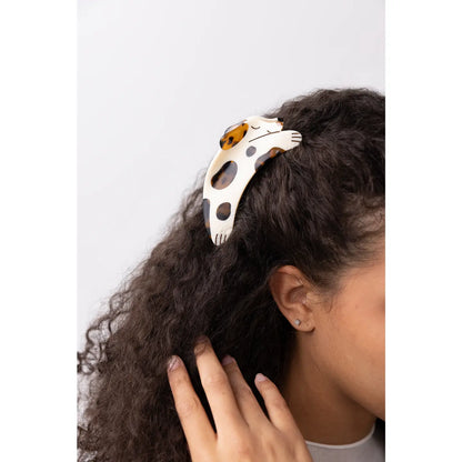 Cream and Tortoise Puppy Dog Hair Claw