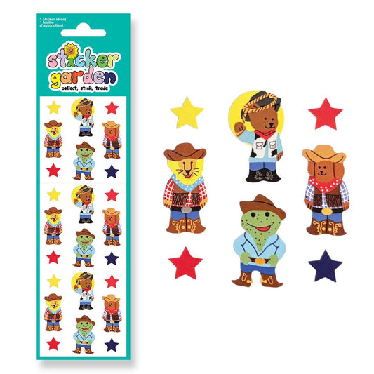 Cowboy Animals Sticker Sheet