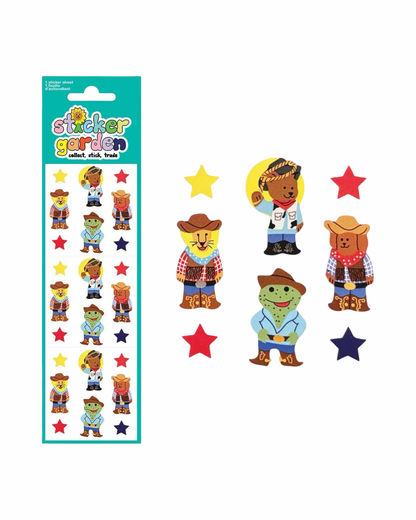 Cowboy Animals Sticker Sheet