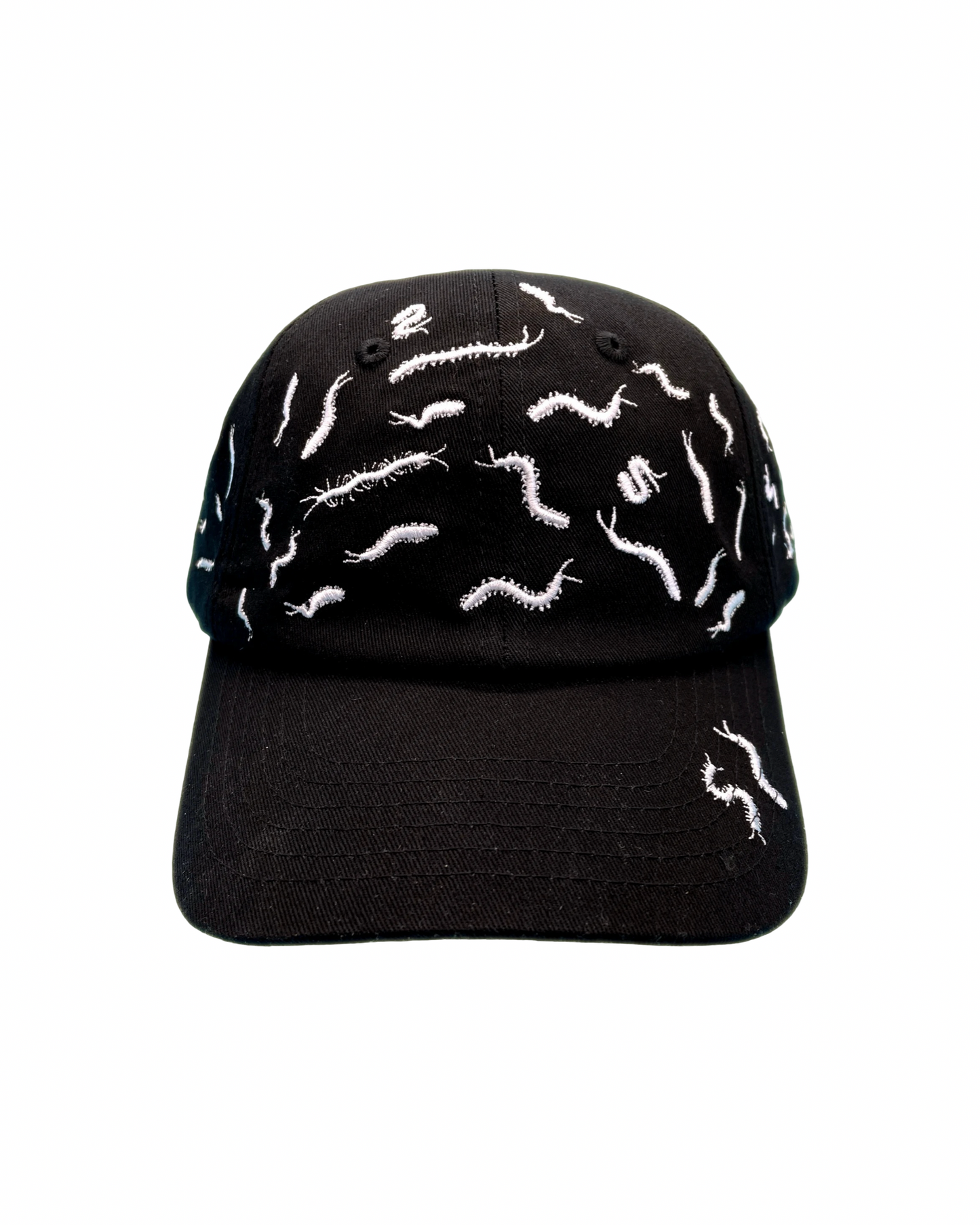 67 Centipedes Dad Hat-  Black/White