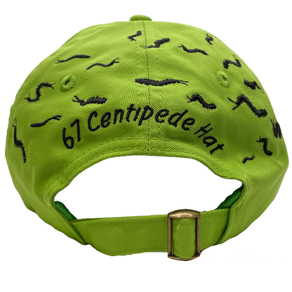 67 Centipedes Dad Hat  - Acid Green