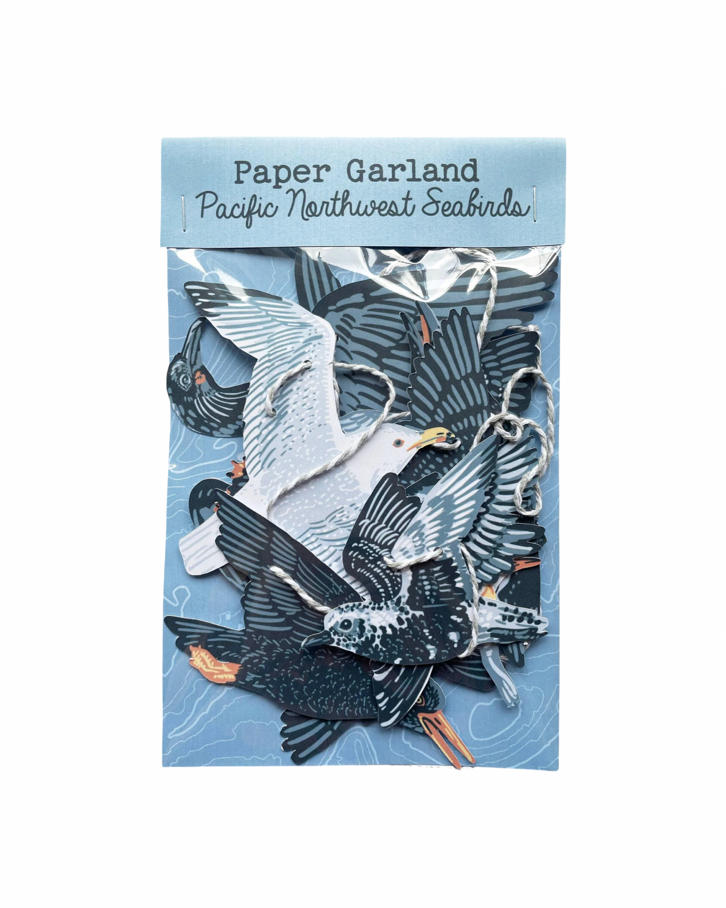 Pacific Northwest Sea Birds Paper Garland