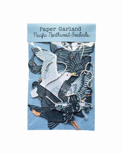 Pacific Northwest Sea Birds Paper Garland