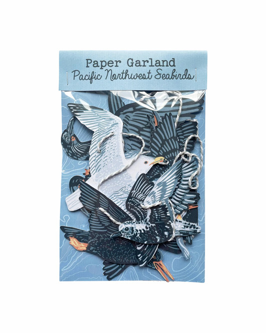 Pacific Northwest Sea Birds Paper Garland
