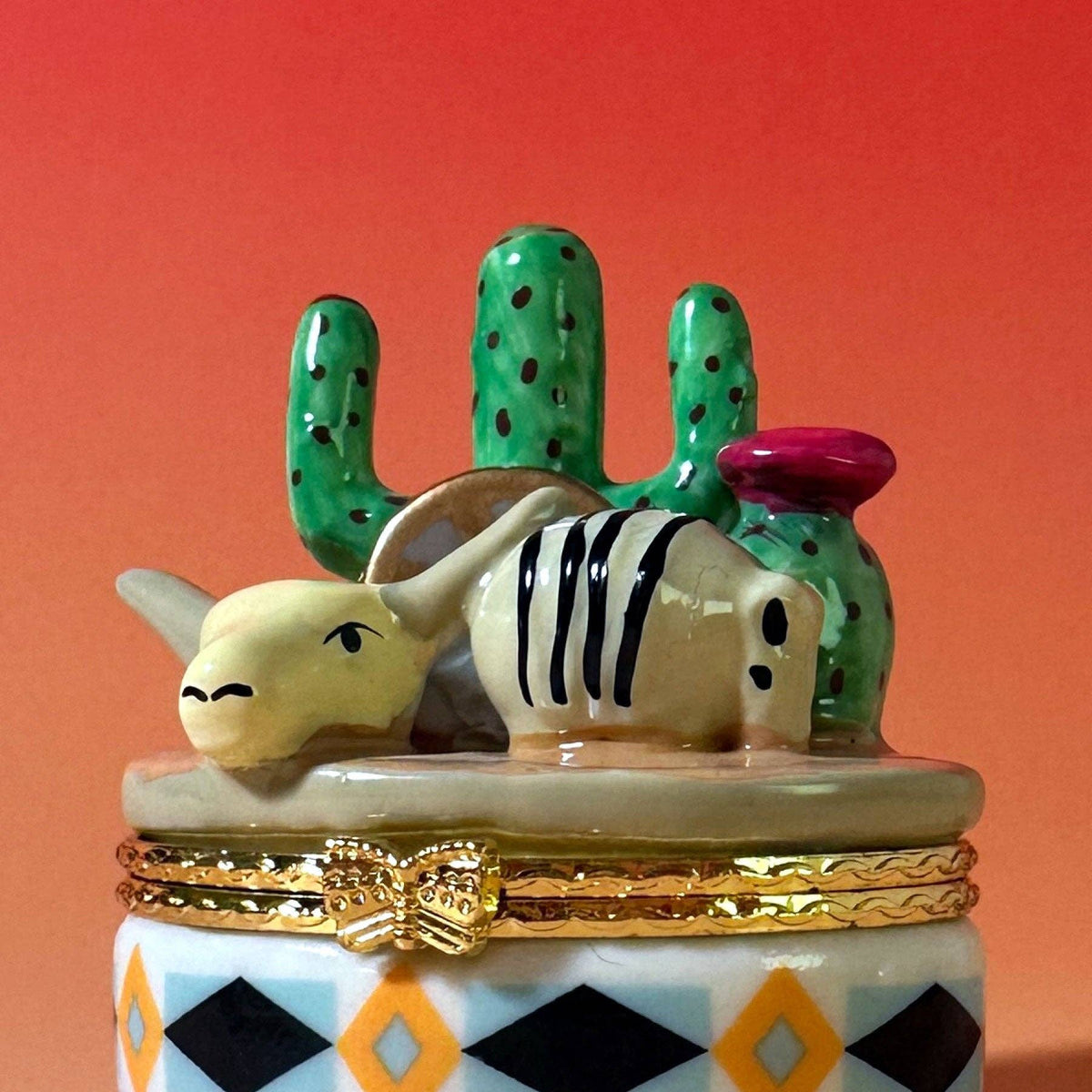 Cactus & Skull Trinket Box