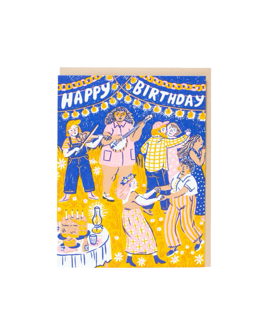 Birthday Barn Dance Card