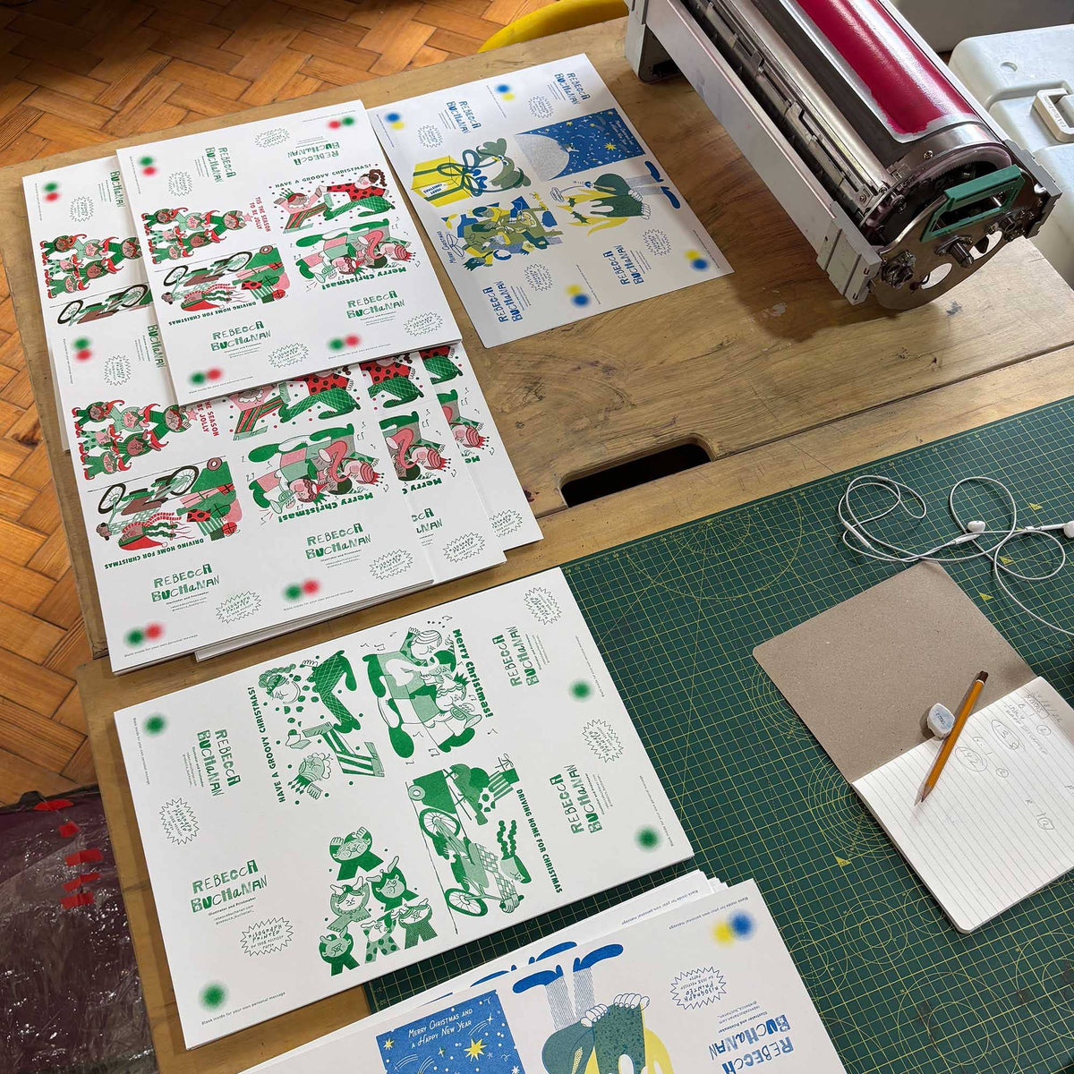 Tis The Season Riso Christmas Card