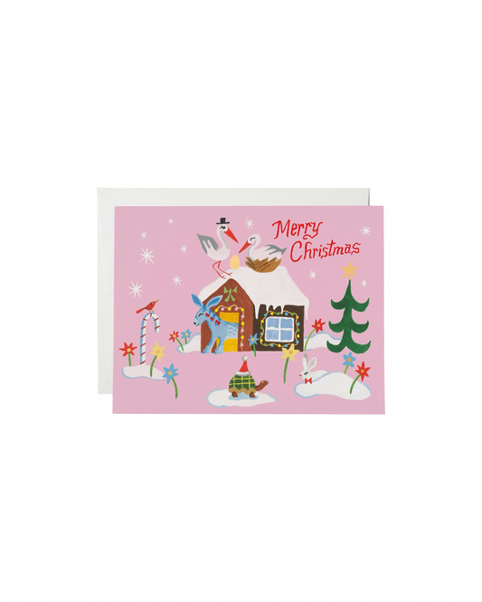 Away in a Manger Christmas Card