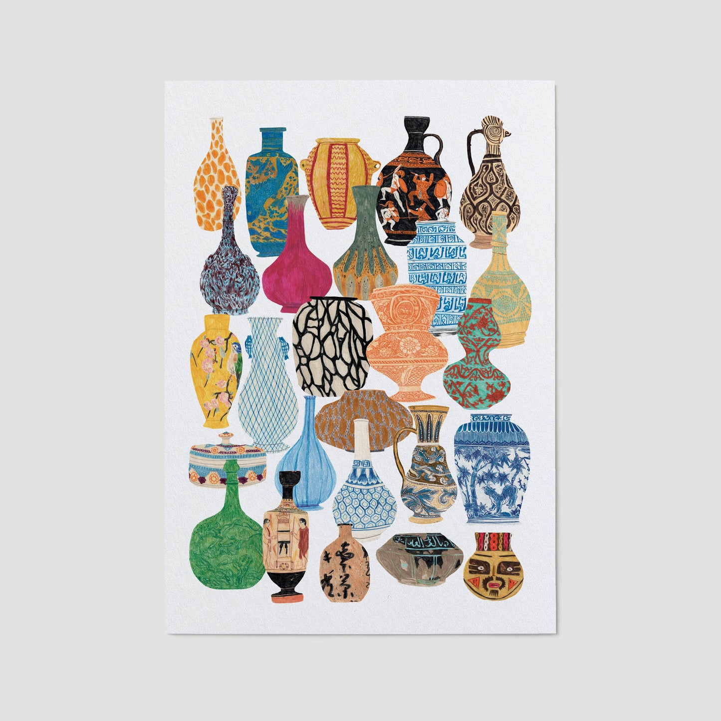 Vases and Ceramics A3 Print