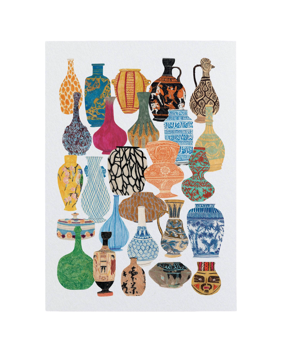 Vases and Ceramics A3 Print