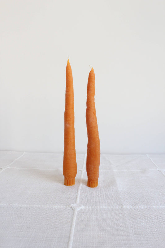 Carrot Beeswax Candles