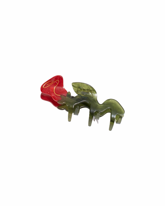 Squiggle Rose Hair Claw