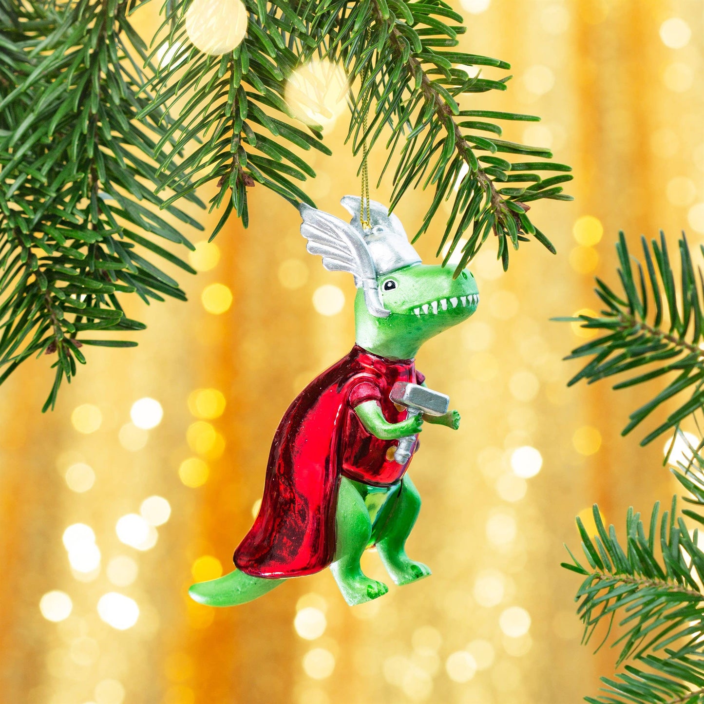 T-Rex Thor with Hammer Shaped Bauble