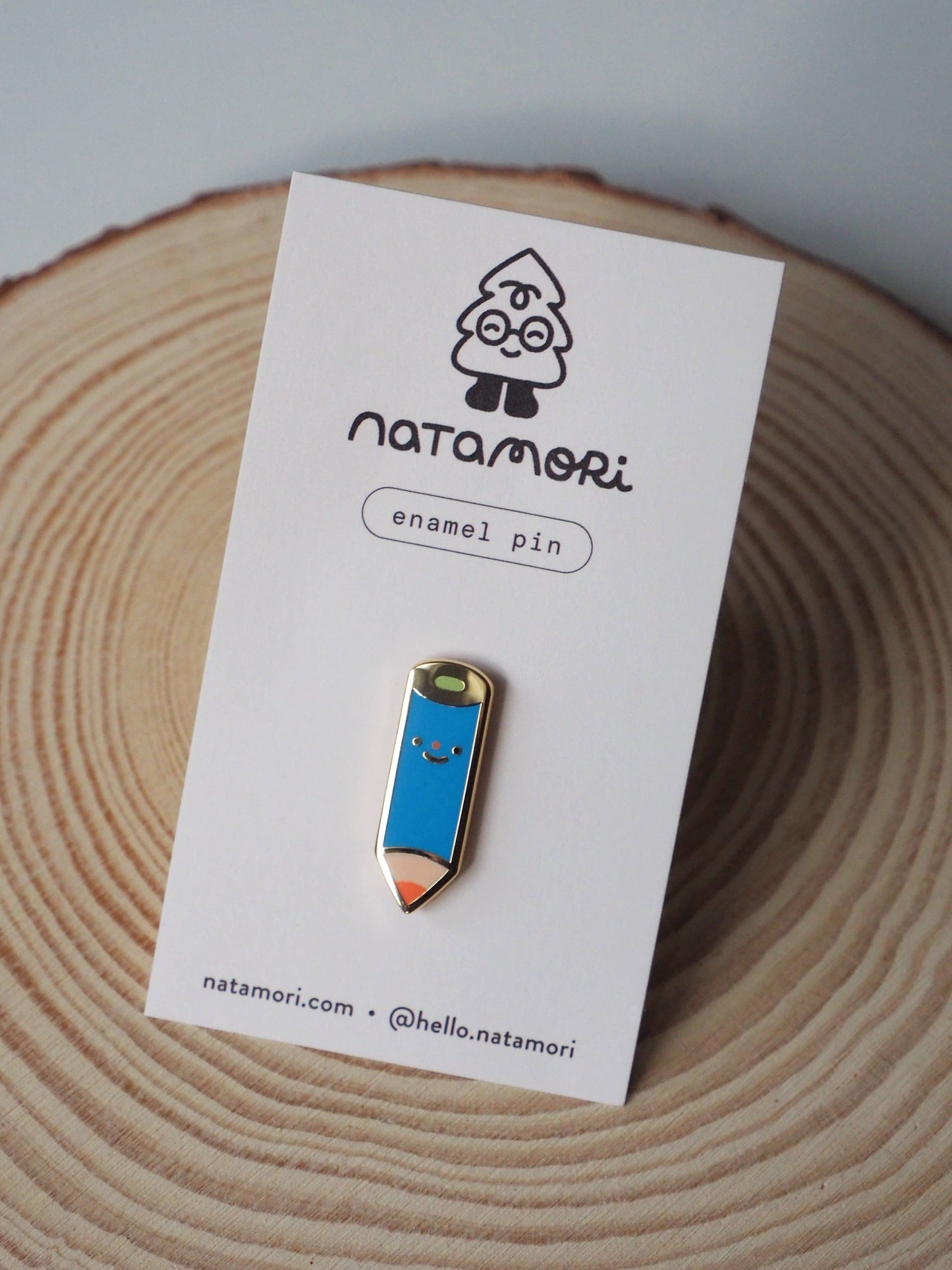 Blue Pencil Enamel Pin