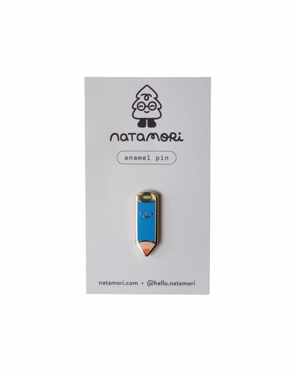 Blue Pencil Enamel Pin