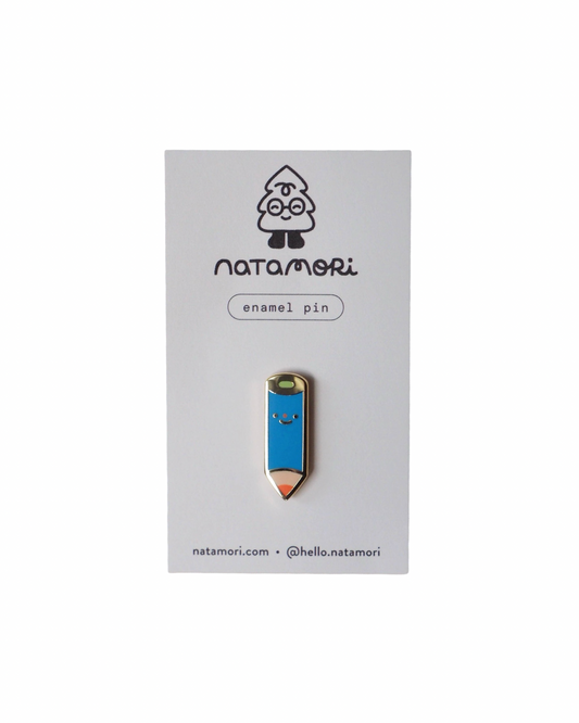 Blue Pencil Enamel Pin
