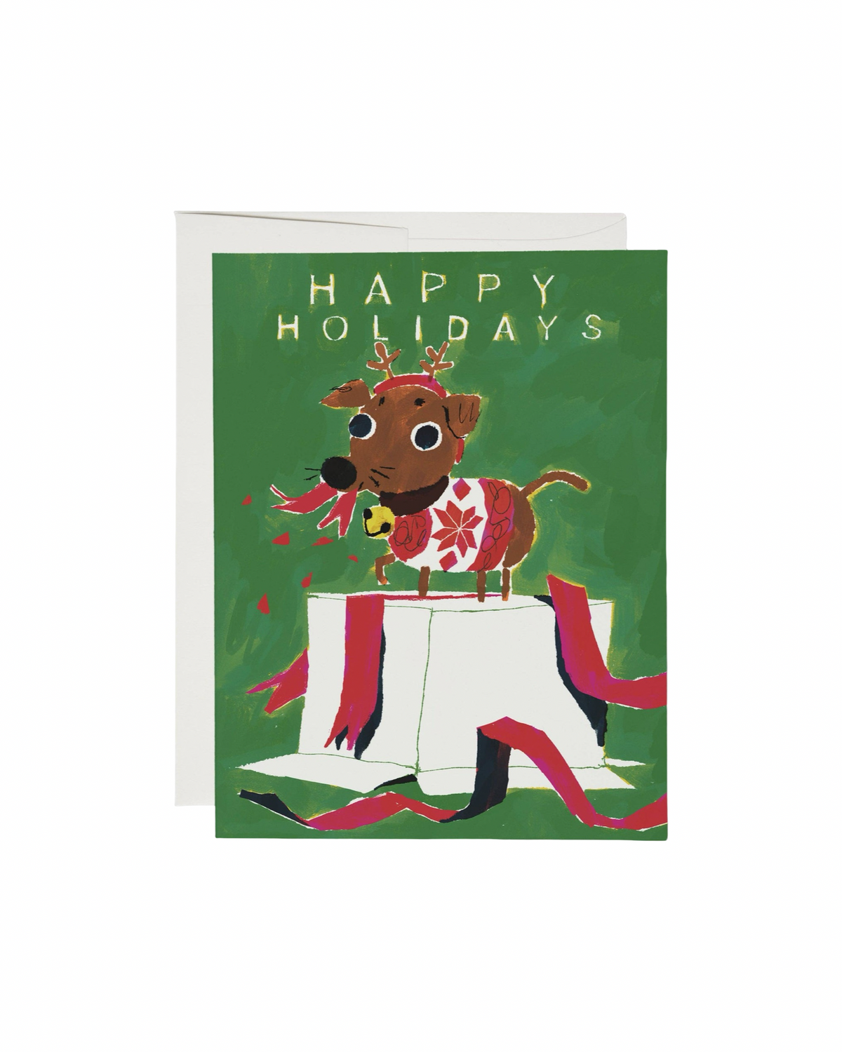 Happy Holidays Pup Christmas Card