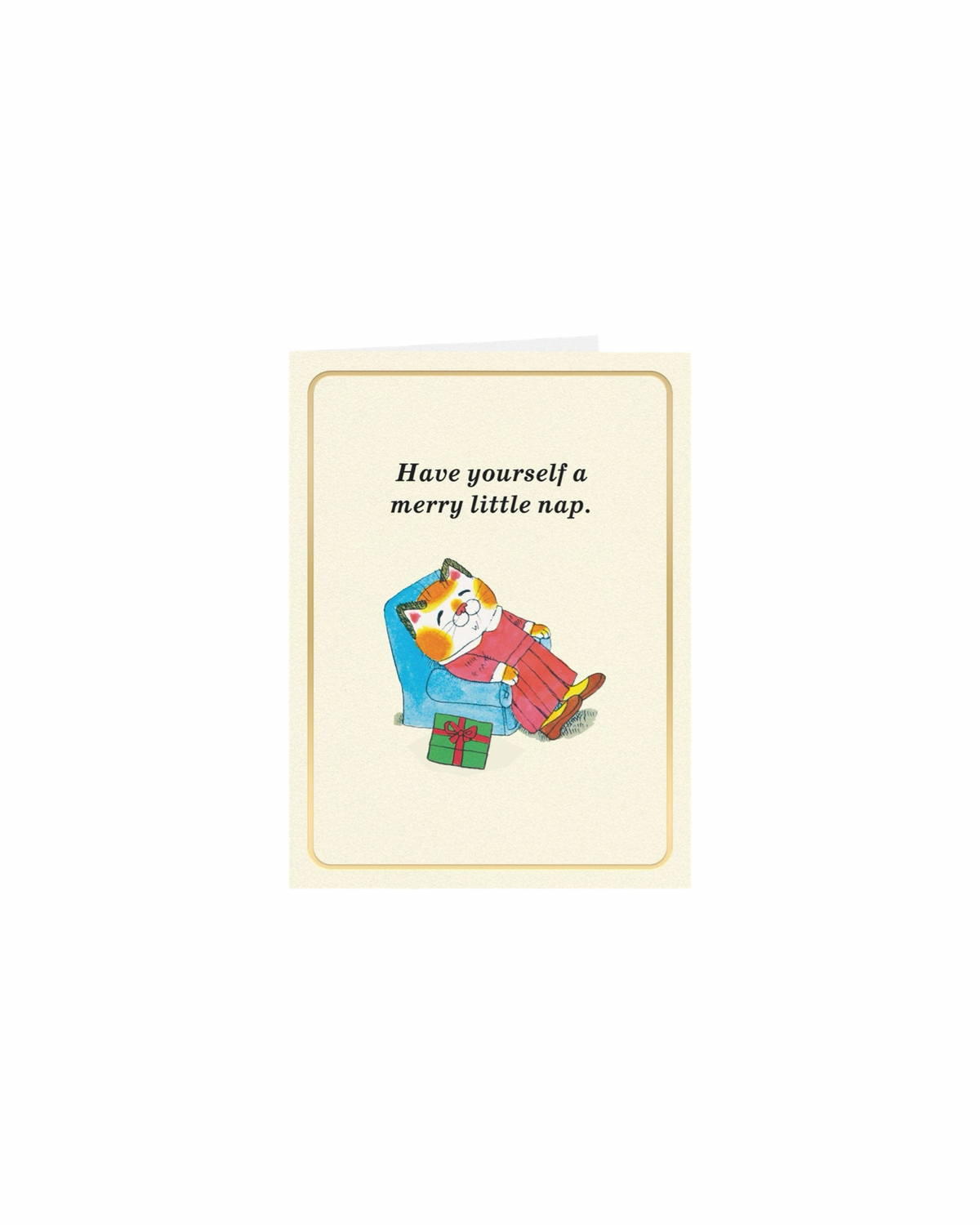 Merry Little Nap Richard Scarry Mini Christmas Card