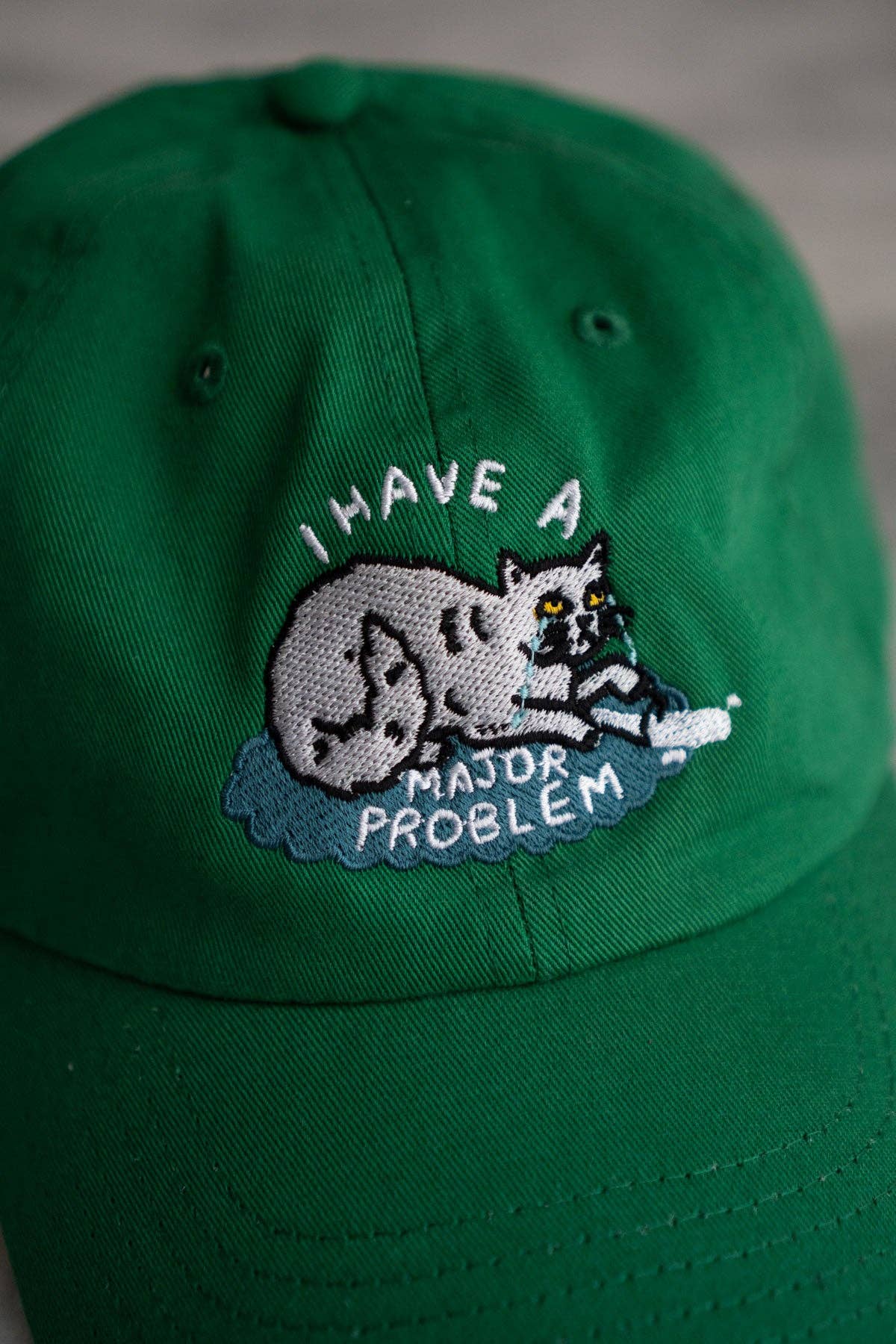 Major Problem Front & Back Hat -  Kelly Green
